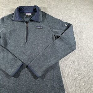 Patagonia Womens Blue STY25617 1/4 Zip Long Sleeve Sweater Pullover Size Medium